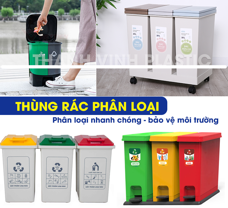 thùng rác phân loại