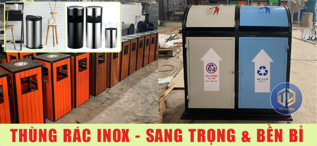Thùng rác inox Tại quận Bình Thạnh