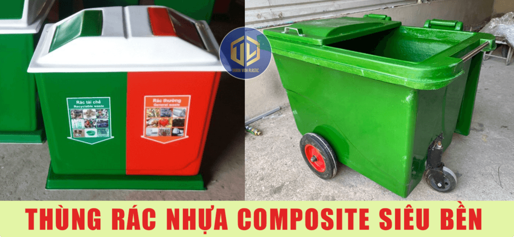 Thùng rác nhựa composite tại quận Bình Thạnh