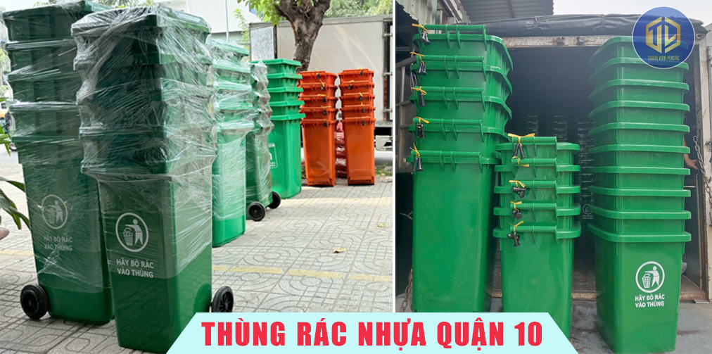 Thùng rác nhựa tại Quận 10