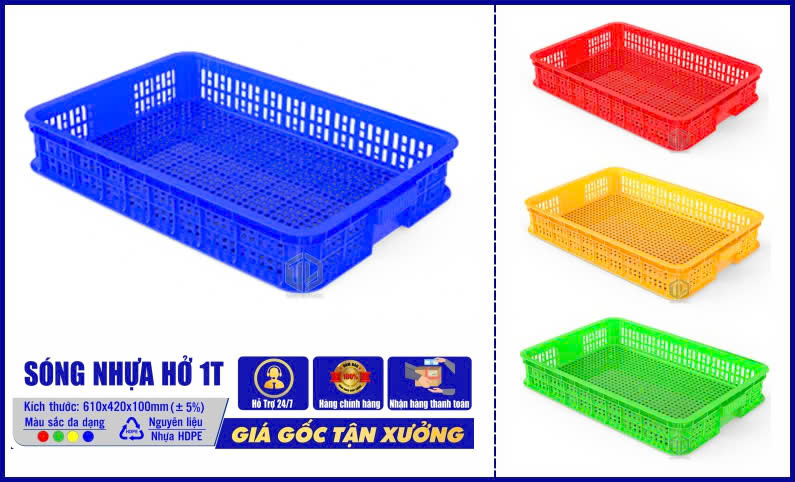 Sóng nhựa hở 1T