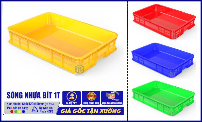 Sóng nhựa bít 1T