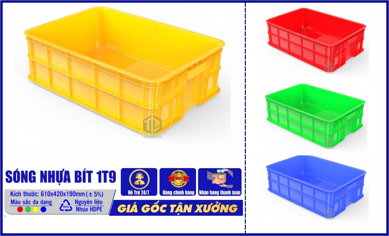 Sóng nhựa bít 1T9