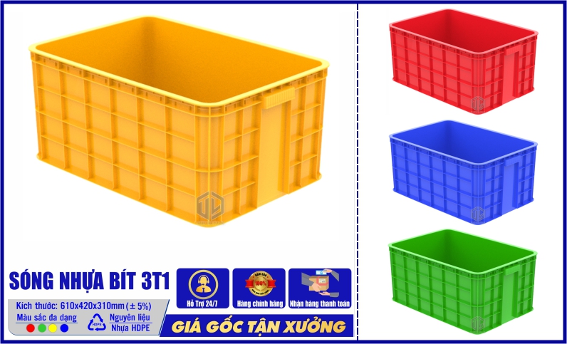 Sóng nhựa bít 3T1