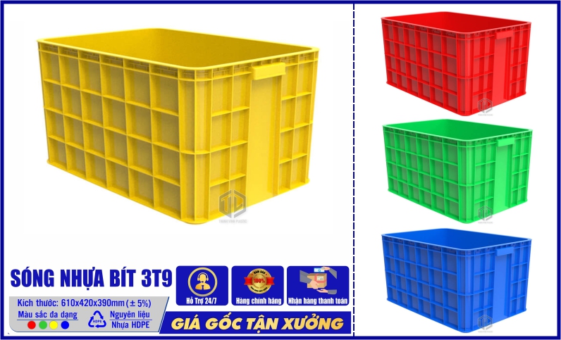 Sóng nhựa bít 3T9