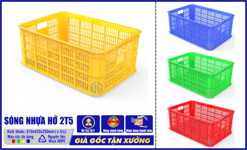 Sóng nhựa hở 2T5