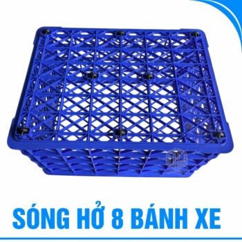 Sóng hở 8 bánh xe-mặt đáy