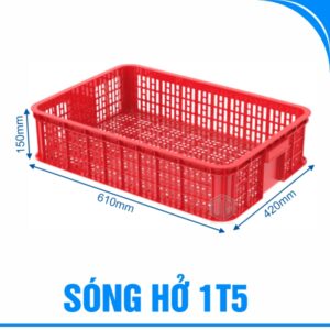 sóng hở 1t5 màu đỏ