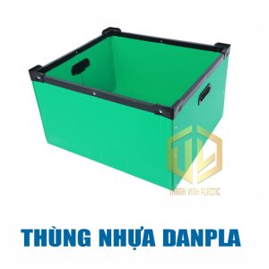 thùng nhựa danpla mặt trên