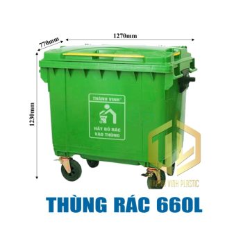 thung rac 660l hdpe