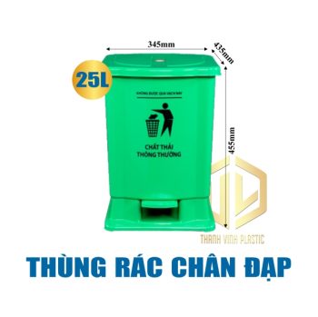 thung rac chan dap 25l