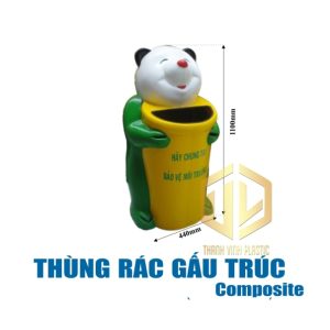 Thùng rác gấu trúc