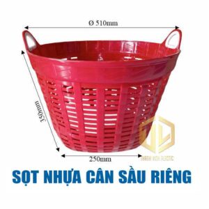 sọt nhựa cân sầu riêng