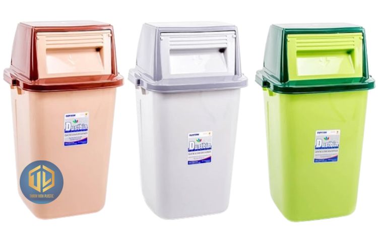Thùng rác nhựa Duy Tân nắp lật