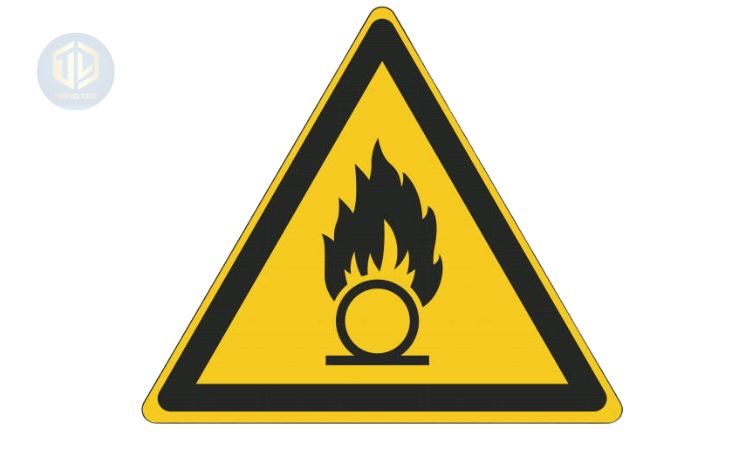 Biển cảnh báo nguy hiểm chất oxi hóa