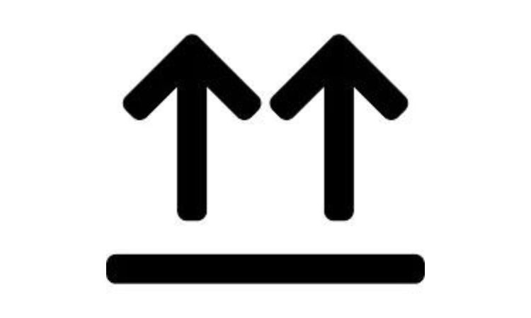 Biểu tượng hướng nhấc lên (Right Side Up)