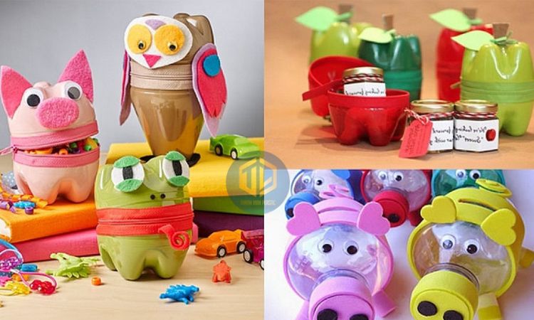 Làm con vật từ chai nhựa