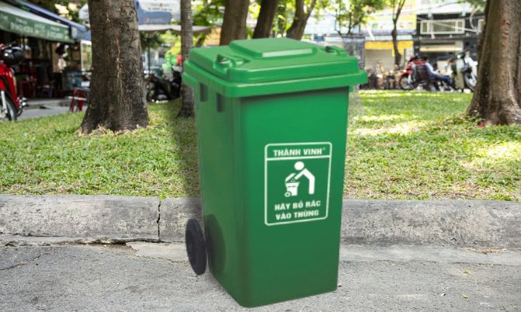 Thùng rác nhựa công cộng