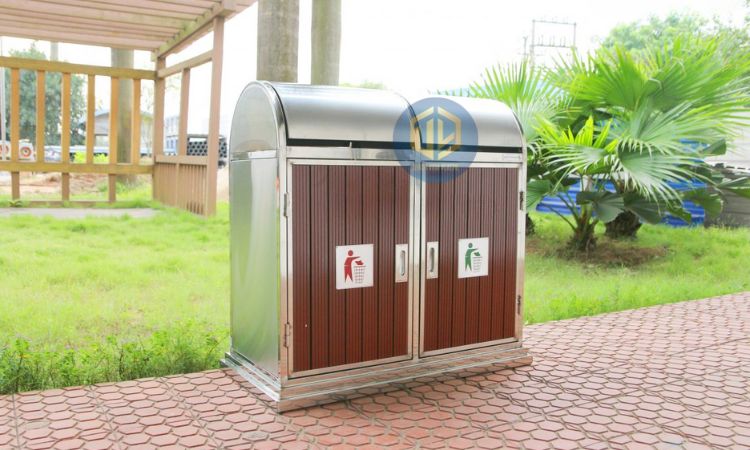 Thùng rác inox công cộng