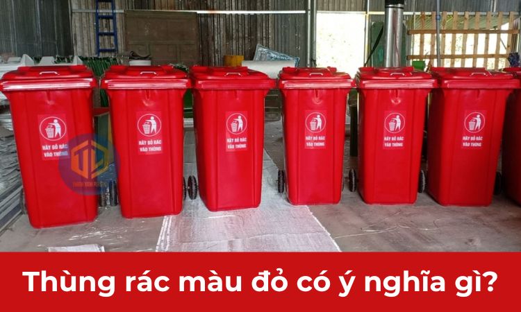 Thùng rác màu đỏ có ý nghĩa gì?