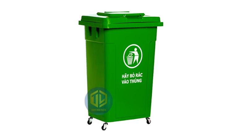 Thùng rác xanh 60l