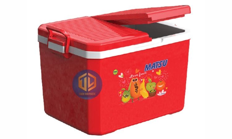 Thùng đá 2 ngăn bằng nhựa