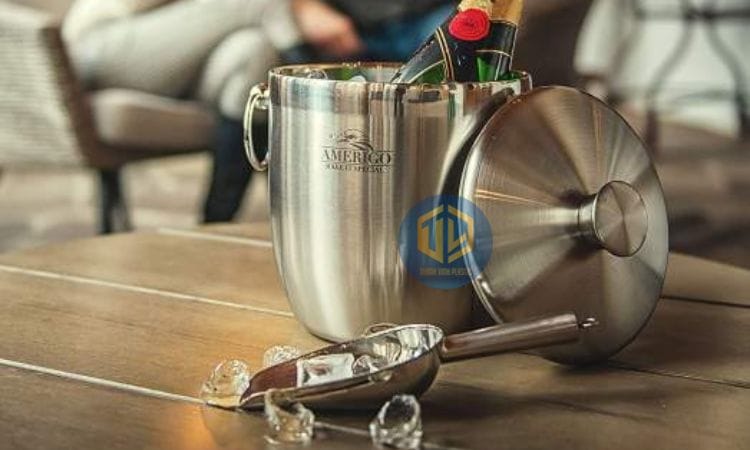 Xô giữ nhiệt inox có nắp đậy