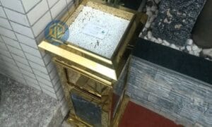 Thùng rác đá hoa cương khách sạn