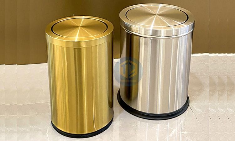 Vì sao nên chọn thùng rác mạ vàng PVD?