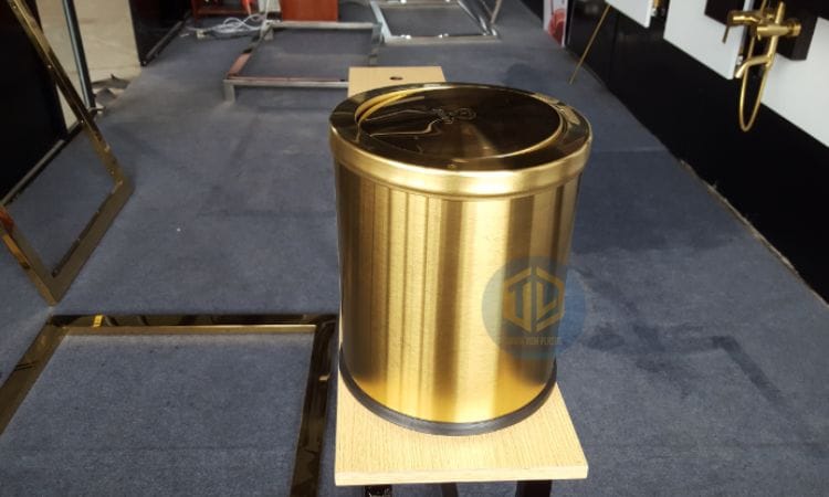 Thùng rác mạ vàng PVD