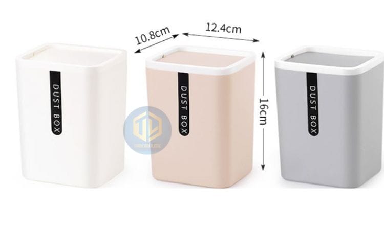 Thùng rác mini văn phòng nắp lật