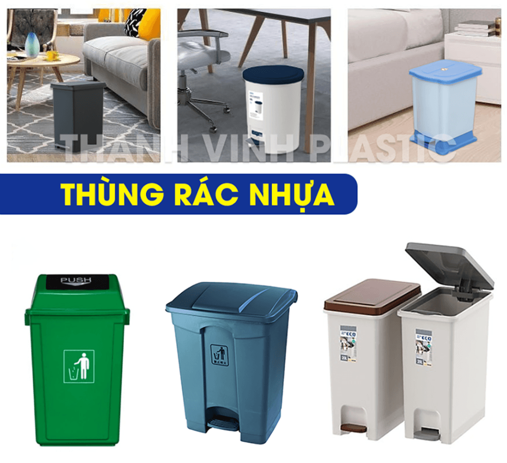 Thùng rác nhựa