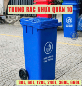 Thùng rác nhựa Quận 10