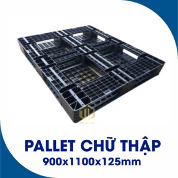 Pallet nhựa chữ thập 900x1100x125