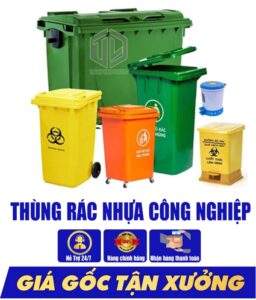 Thùng rác nhựa công nghiệp