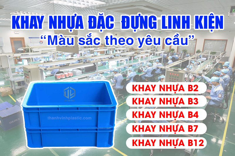 Khay nhựa đựng linh kiện