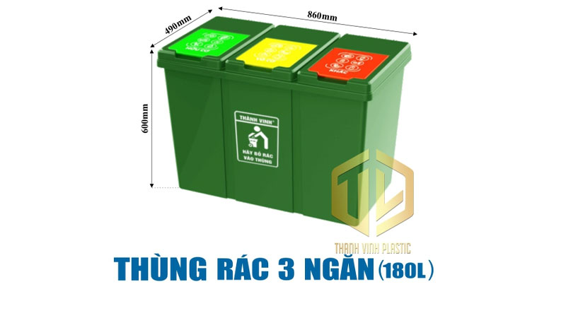 Bảng báo giá xe gom rác 500 lít, 660 lít, 1100 lít cập nhật mới nhất
