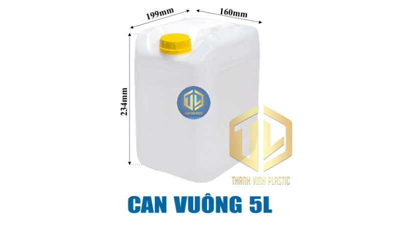 7 mẫu can nhựa, chai nhựa HDPE được sử dụng phổ biến nhất hiện nay