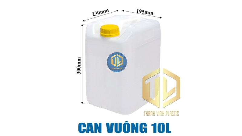 7 mẫu can nhựa, chai nhựa HDPE được sử dụng phổ biến nhất hiện nay