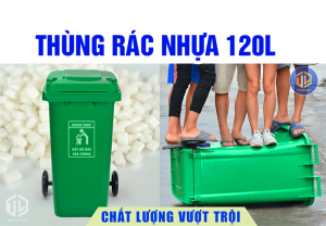 Thùng rác nhựa 120L giao hàng toàn quốc