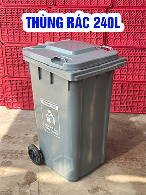 Thùng rác nhựa 240L