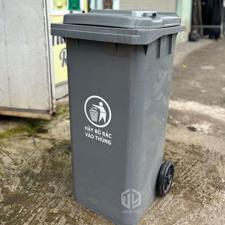 Ưu điểm thùng rác nhựa 120l màu xám