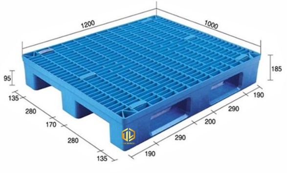 Pallet 1200x1000x185mm – Pallet Tăng Cường Sắt