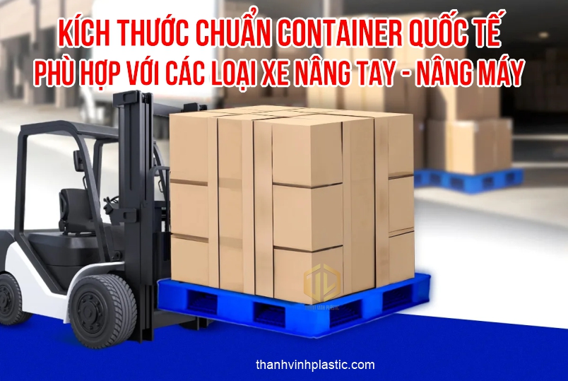 Pallet nhựa 1200x1000mm chuẩn container xuất khẩu quốc tế