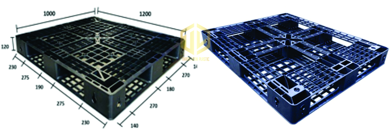 Pallet nhựa 1200x1000x120mm