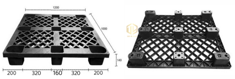 Pallet nhựa 1200x1000x140mm