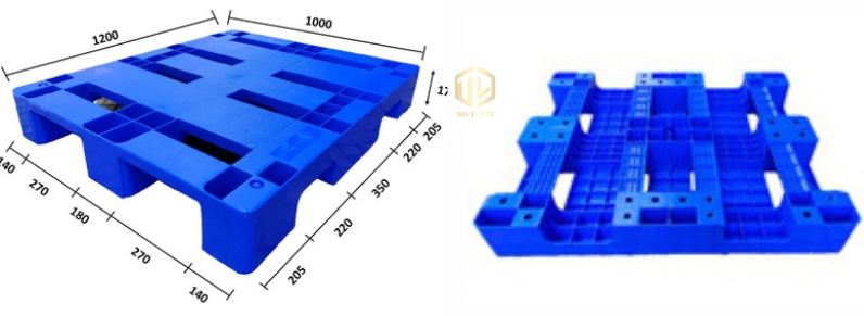 Pallet nhựa 1200x1000x165mm