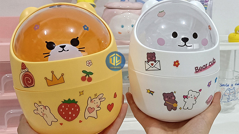 12+ mẫu thùng rác mini nhỏ cực cute và dễ thương