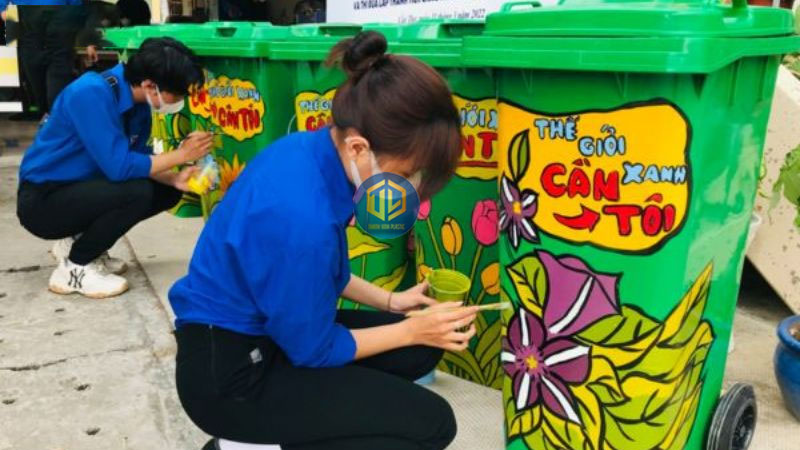 Ký hiệu và những mẫu thiết kế hình ảnh thùng rác tái chế đẹp