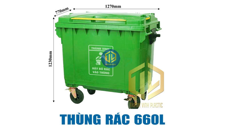 TOP 4 thùng rác 660 lít dung tích lớn bán chạy nhất thị trường